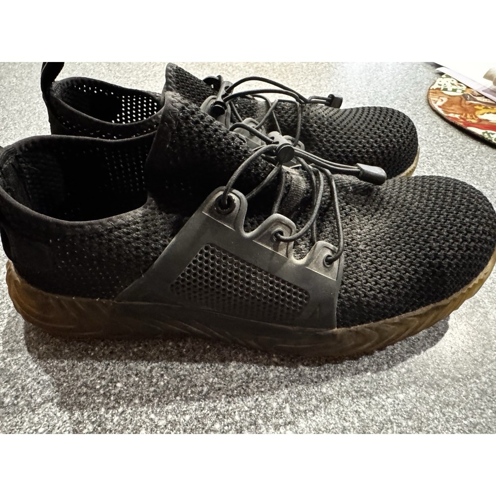 Indestructible Ryder Black Shoes Mesh Light Sneaker Steel Toed EUC worn 1x SB5